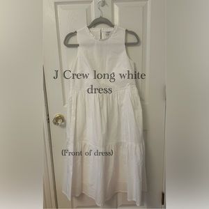 NWOT J. Crew Midi white dress